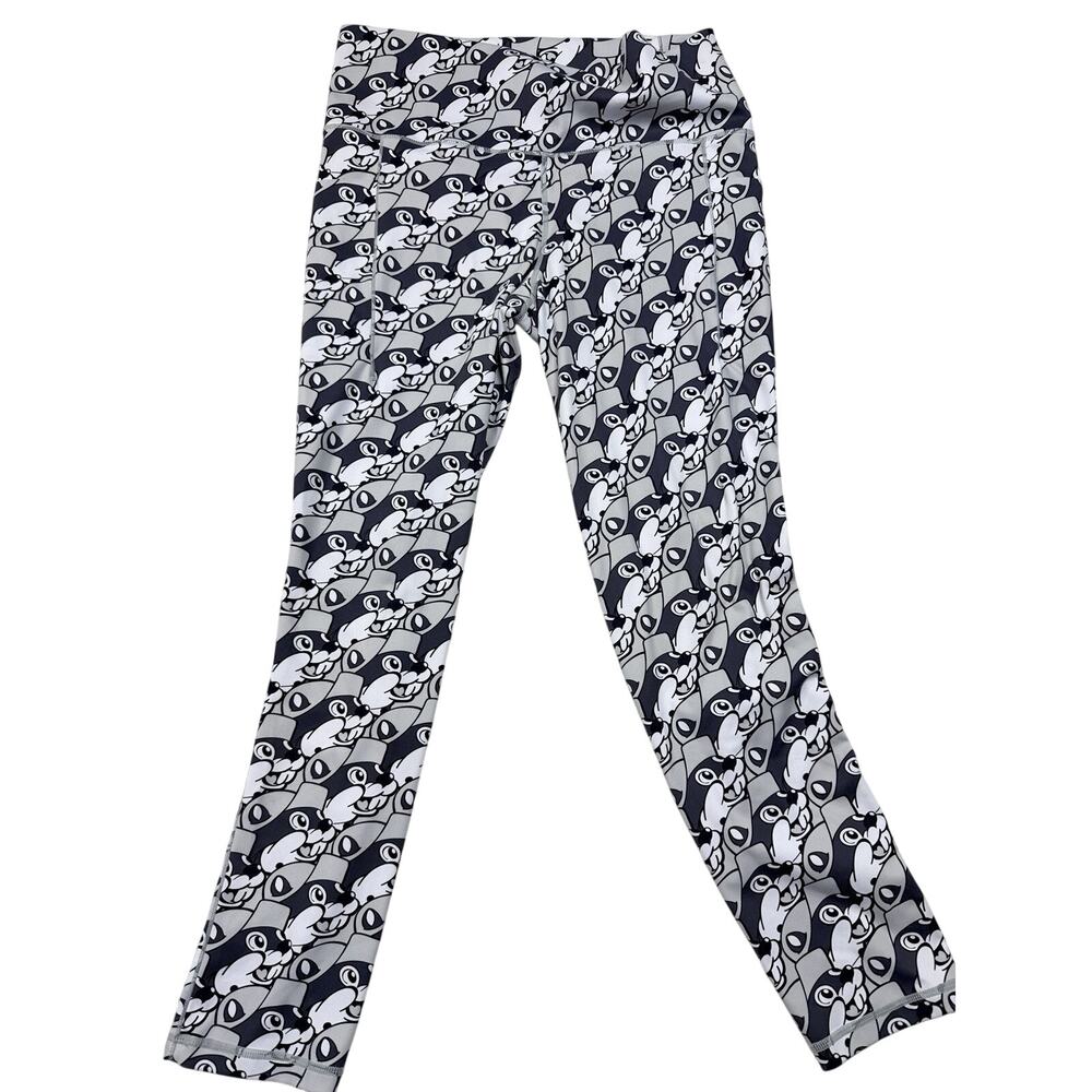 BUC-EES Knit Gray Black Bucky The Beaver LEGGINGS PANTS Child Size Youth Medium